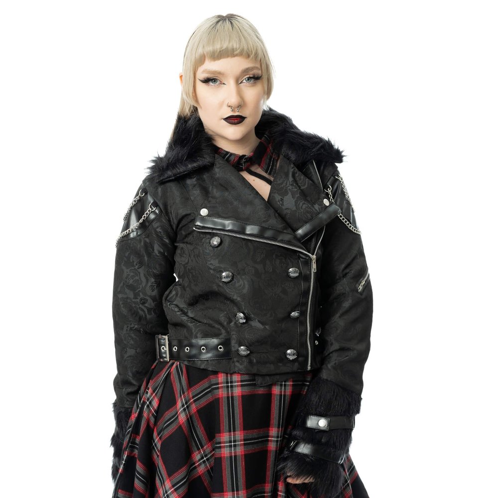 Poizen Industries - Ravens Rose Jacket - Black